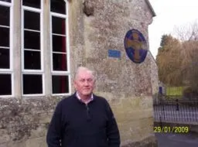 John Holt at the recently closed Barford St Martin school